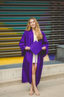 cap and gown graduation photo