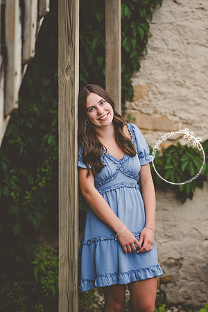 blue dress