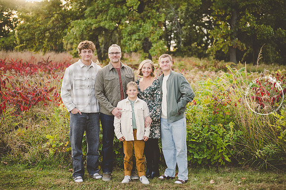 Fall Family Photo Teen Boys