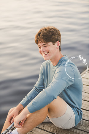 senior boy lake