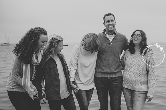 Black and White Family Photo