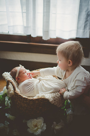 Baby with sister