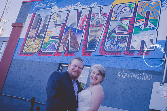 urban wedding photo