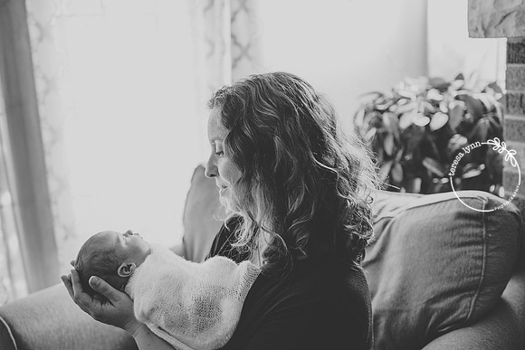 Black and White Baby Photographer