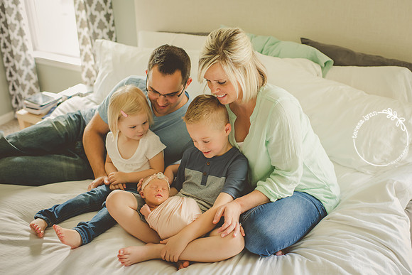 newborn family photo