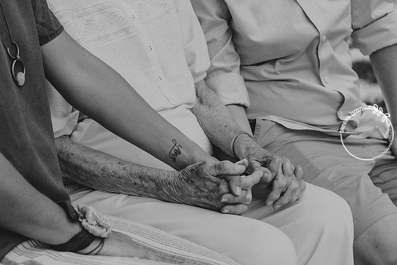 holding hands