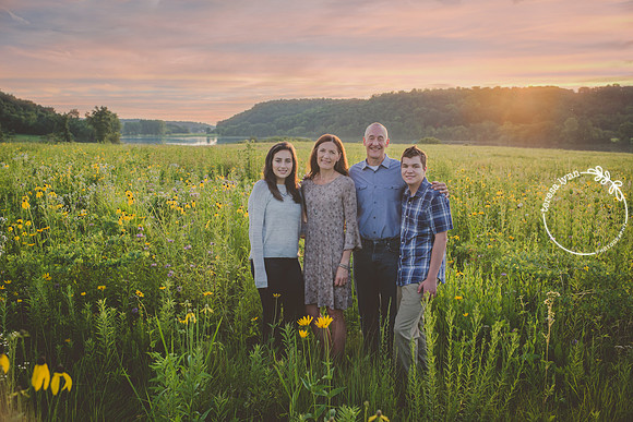 Family Photo Sunset