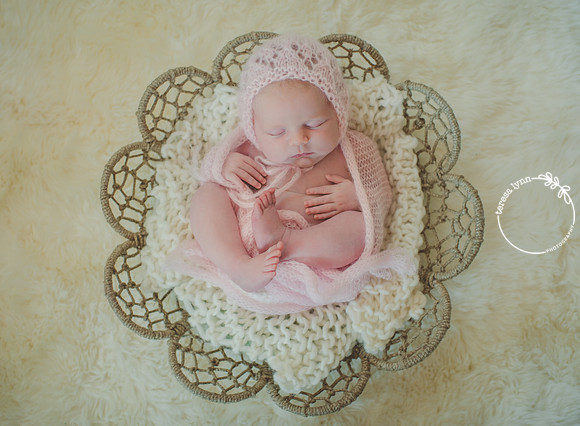newborn basket photo