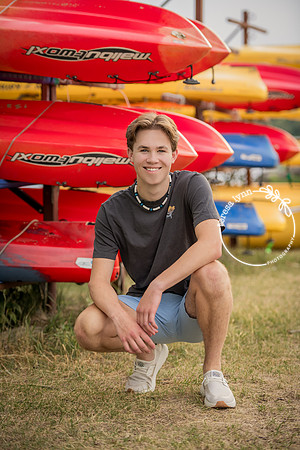 bright color senior photo
