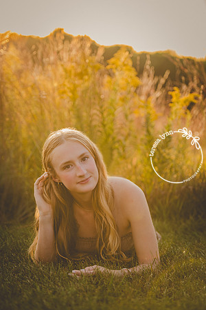 sunset senior photo
