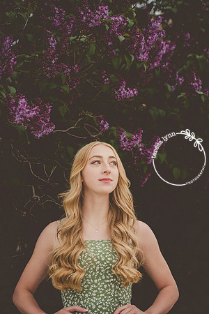 lilac senior photo