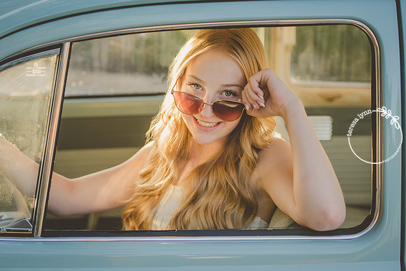 vw bug senior girl