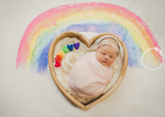 rainbow baby photography