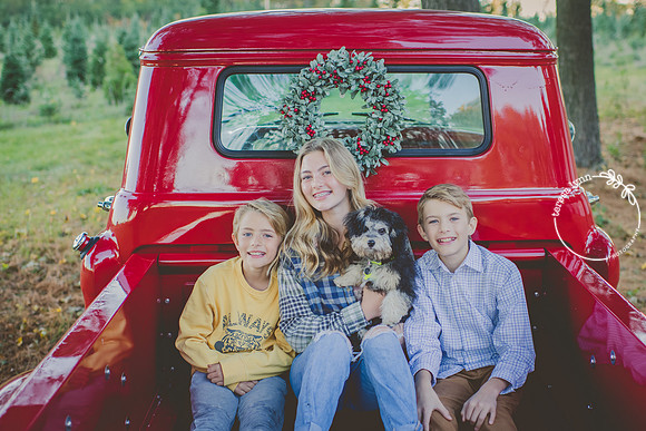 Red Truck Christmas Card