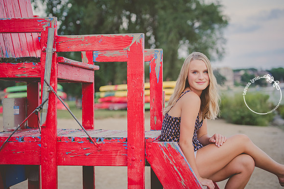 beach senior photo