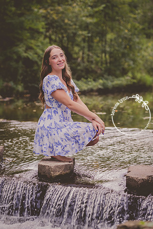 Water senior photography