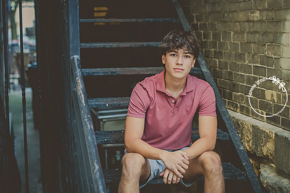 rustic urban senior photo